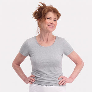 2 pak Grå bambus T-shirt fra Bamboo Basics