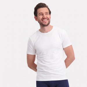 2 pak Hvid bambus T-shirt fra Bamboo Basics