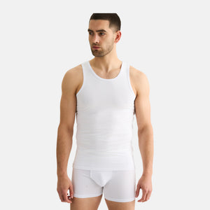 2 pak hvid bambus tank top fra JBS