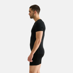 2 pak Sort slim fit bambus T-shirt fra JBS