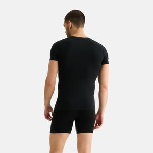 2 pak Sort slim fit bambus T-shirt fra JBS