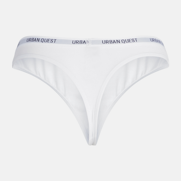 Bambus-Tanga 3er-Pack - weiß