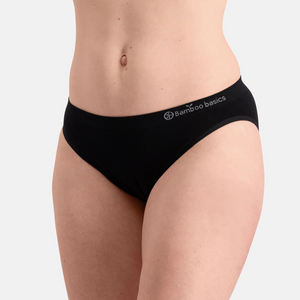 3 pak bambus tai trusser seamless i sort fra Bamboo Basics billede 3