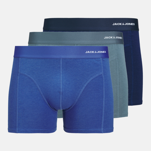 JACCREW Bambus Unterhosen 3er Pack in blau/petrol/navy
