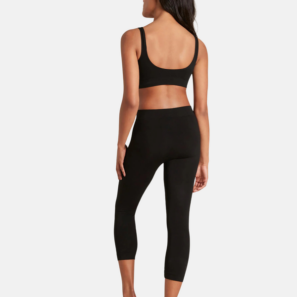 Schwarze Bambus 3/4 Leggings