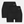 Stella Hotpants aus Bambus mit hoher Taille - Schwarz 2er Pack