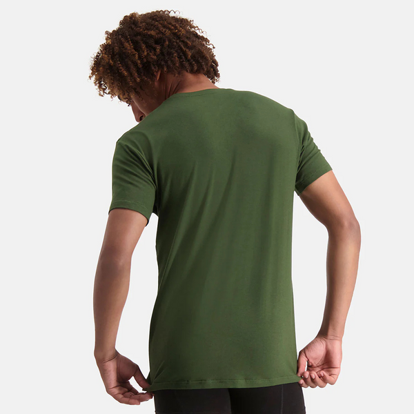 Ruben Bambus T-Shirt mit Rundhalsausschnitt - dunkelgrün 2er Pack