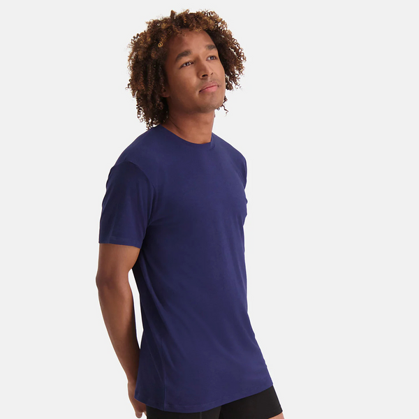 Ruben Bambus T-Shirt mit Rundhalsausschnitt - marineblau 2er-Pack
