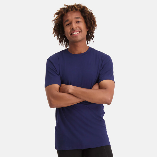 Ruben Bambus T-Shirt mit Rundhalsausschnitt - marineblau 2er-Pack