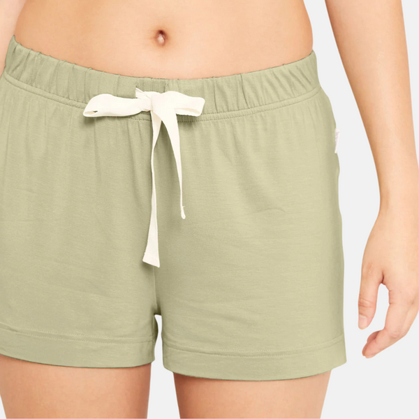 Hellgrüne Bambus-Nachtshorts