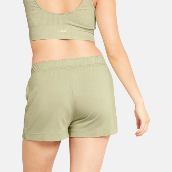 Hellgrüne Bambus-Nachtshorts