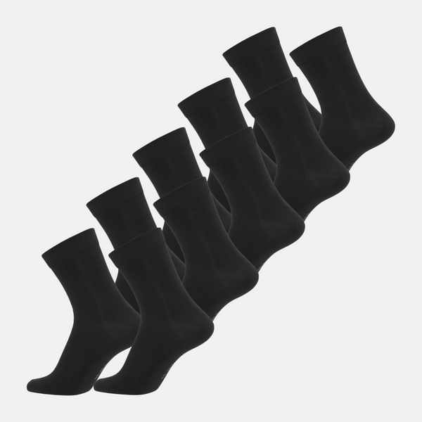 10 Pairs of Black Bamboo Socks
