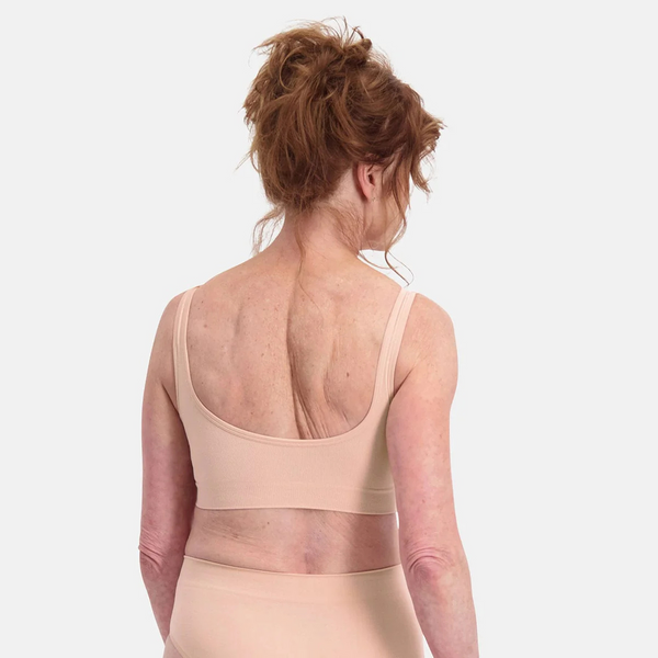 Fleur bamboo padded non-wired bra - rose nude