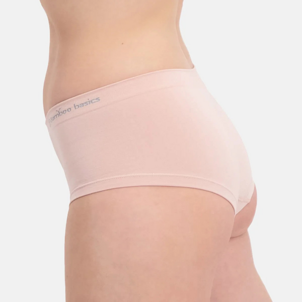 Sophie Bambus-Hüfthose mit schmalem Gummibund - rose nude 2er Pack