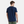 Marineblaues Bambus-T-Shirt mit Rundhalsausschnitt