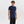Marineblaues Bambus-T-Shirt mit Rundhalsausschnitt