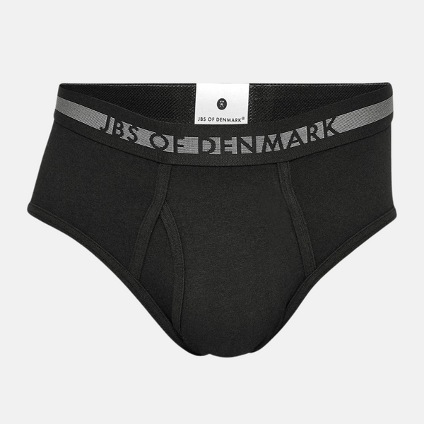 2er-Pack schwarzer Bambus-Slips für Männer mit Schlitz