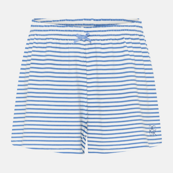 Kimmy bamboo night shorts - hellblau gestreift