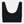Schwarzes Bambus-BH-Top mit femininen Details