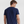 Marineblaues Bambus-T-Shirt mit Rundhalsausschnitt und Aufdruck