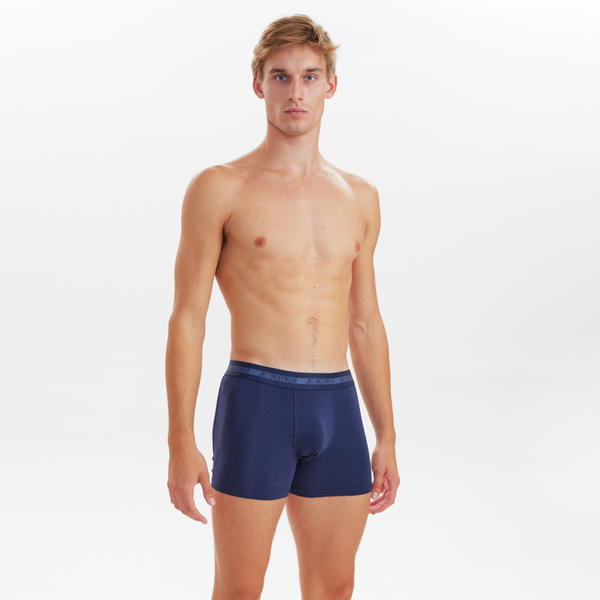 3 Paar Bambus-Unterwäsche schwarz - marineblau - grau