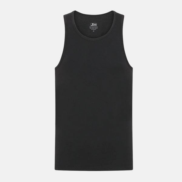 2 schwarze Tanktops aus Bambus