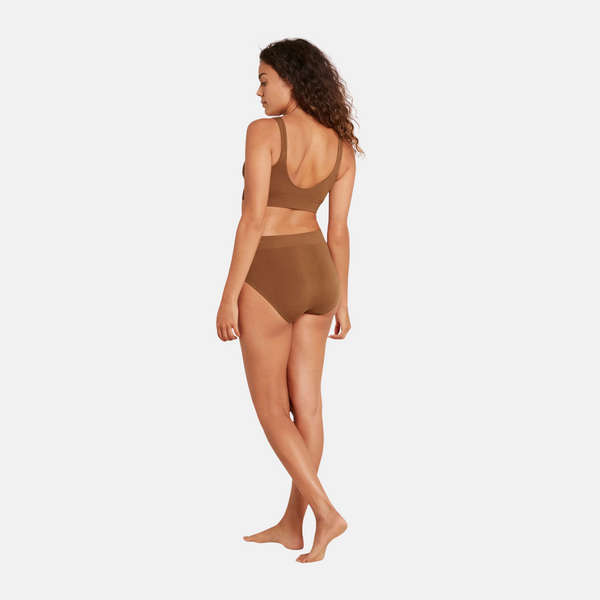 Brauner nackter Bambus-Maxislip