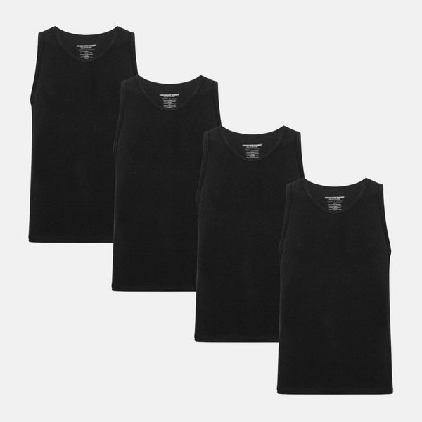 Tank Top 4-Pack - Black