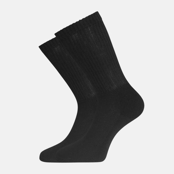 Senna gepolsterte Tennissocken aus Bambus - schwarz 2er Pack