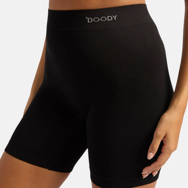 Schwarze Innenshorts aus Bambus
