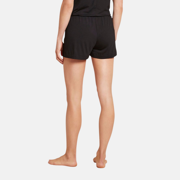 Schwarze Bambus-Nachtshorts