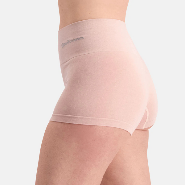 Stella Hotpants aus Bambus mit hoher Taille - Rose nude 2er Pack