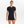 2 schwarzes schmal geschnittenes Bambus-T-Shirt mit V-Ausschnitt