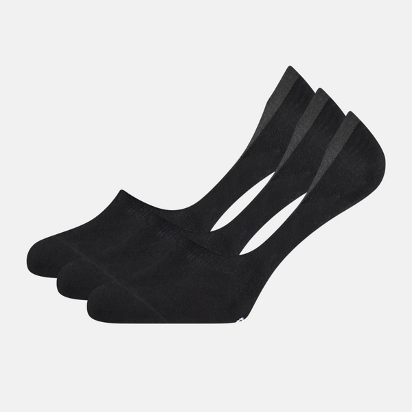 Mika Bamboo Füßlinge - Schwarz 3er Pack