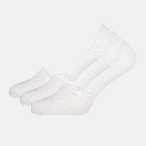 Mika Bambus Füßlinge - Weiß 3er Pack