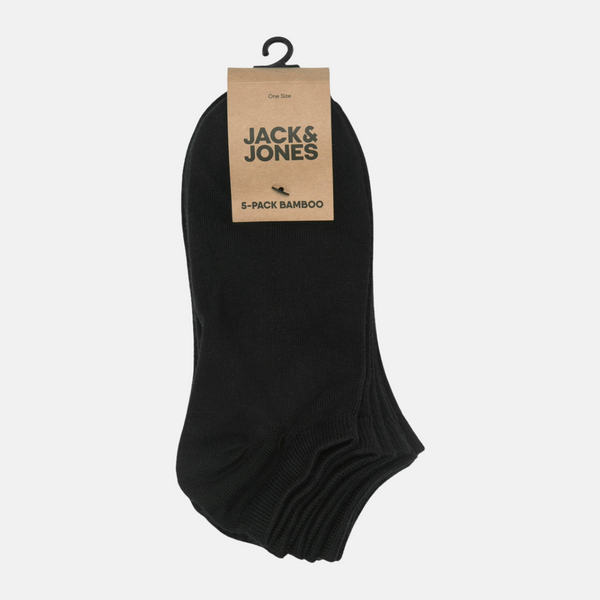 JACBASIC Bambus Söckchen schwarz 5er Pack