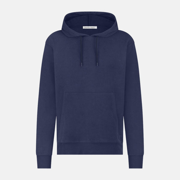 Boas Bambus-Kapuzenpullover navy