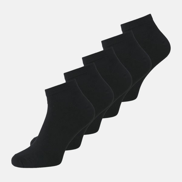 JACBASIC Bambus Söckchen schwarz 5er Pack