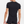 2 schwarzes schmal geschnittenes Bambus-T-Shirt mit V-Ausschnitt