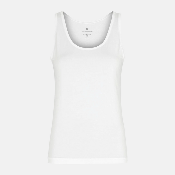 2 weiße Tanktops aus Bambus