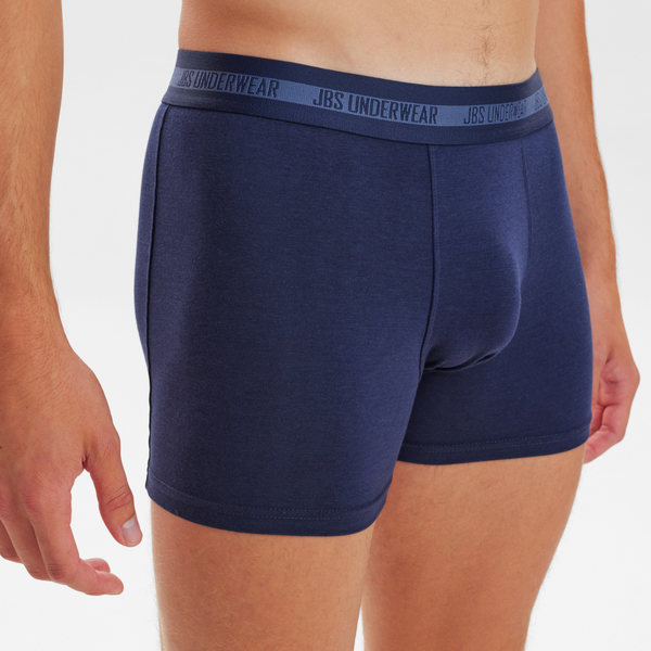 3 Paar Bambus-Unterwäsche schwarz - marineblau - grau