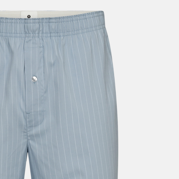2er-Pack hellblaue Popeline-Bambus-Boxershorts