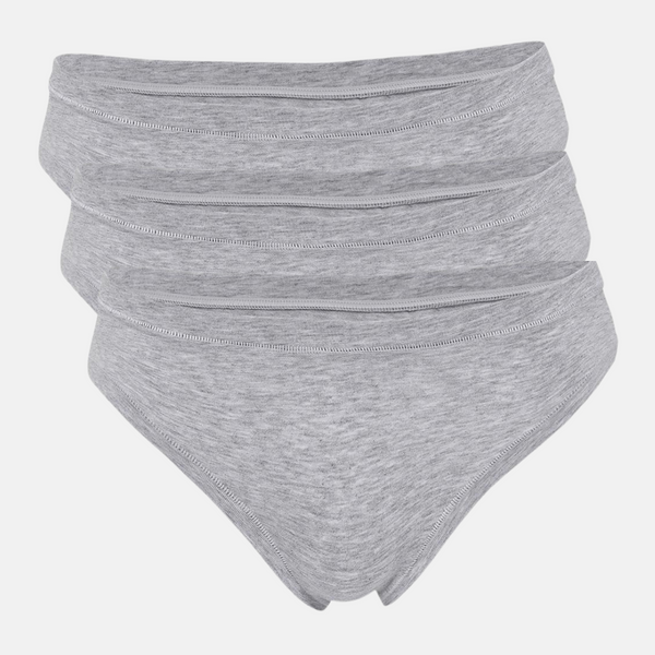 3er Pack hellgraue Bambus-Tanga-Slips