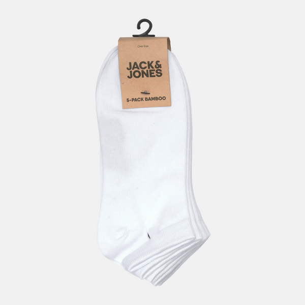 JACBASIC Bambus Söckchen weiß 5er Pack