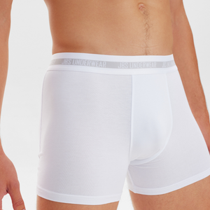 3er-Pack weiße Bambus-Unterhosen