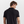 Schwarzes Piqué-Bambus-Poloshirt