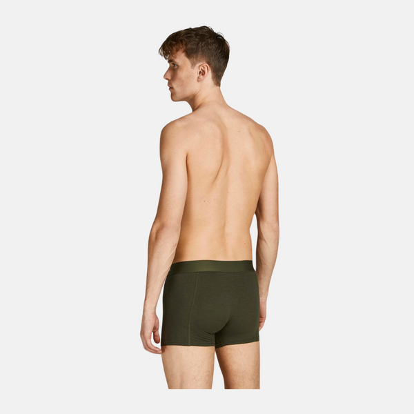JACBASIC Bambus Unterhosen 3er Pack in grün/blau/schwarz