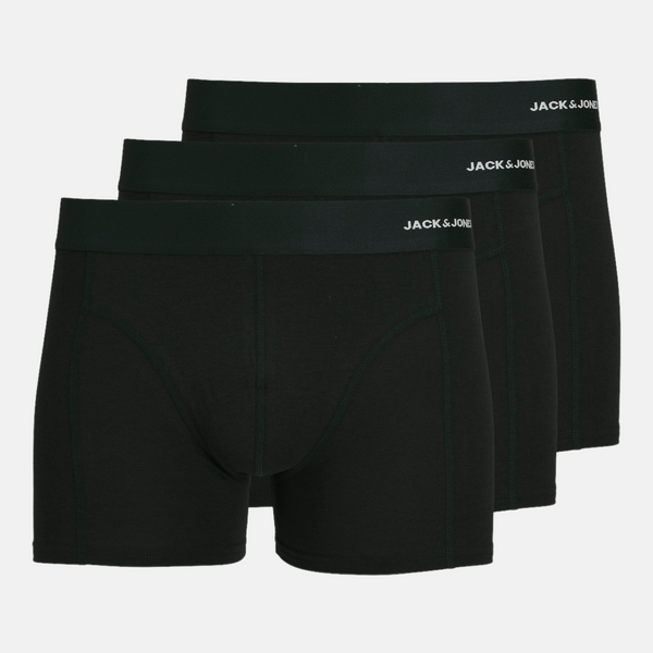 JACBASIC Bambus Unterhosen 3er Pack in schwarz