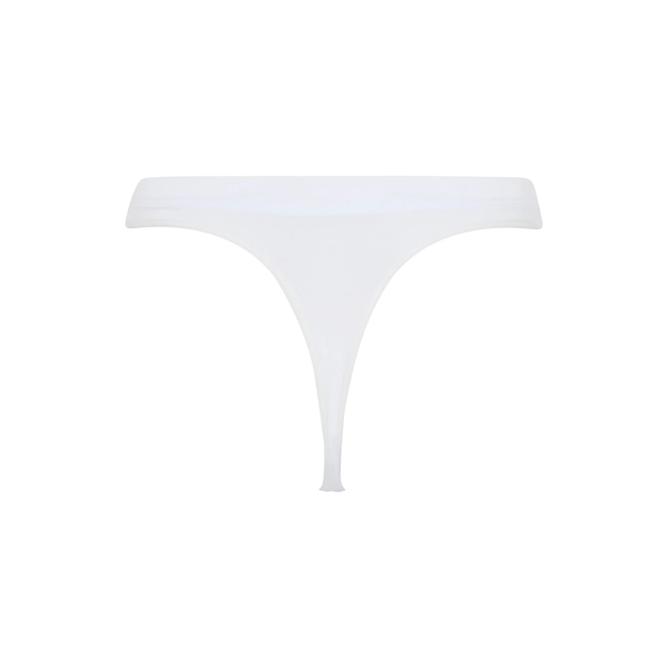Weißer Bambus-G-String-Slip