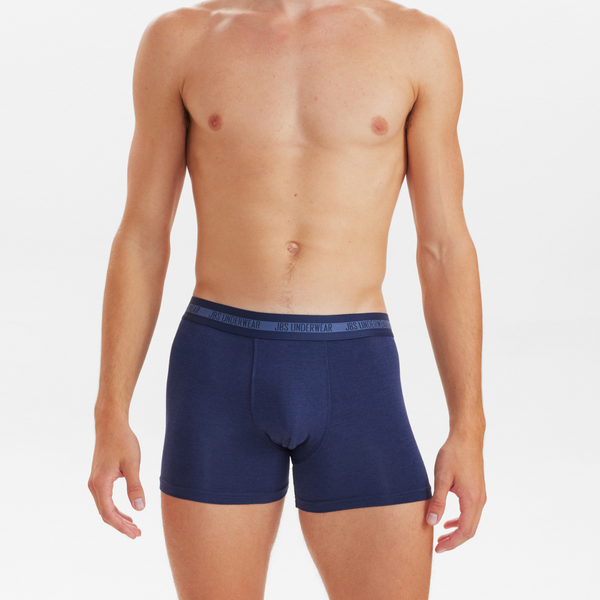3 Paar Bambus-Unterwäsche schwarz - marineblau - grau